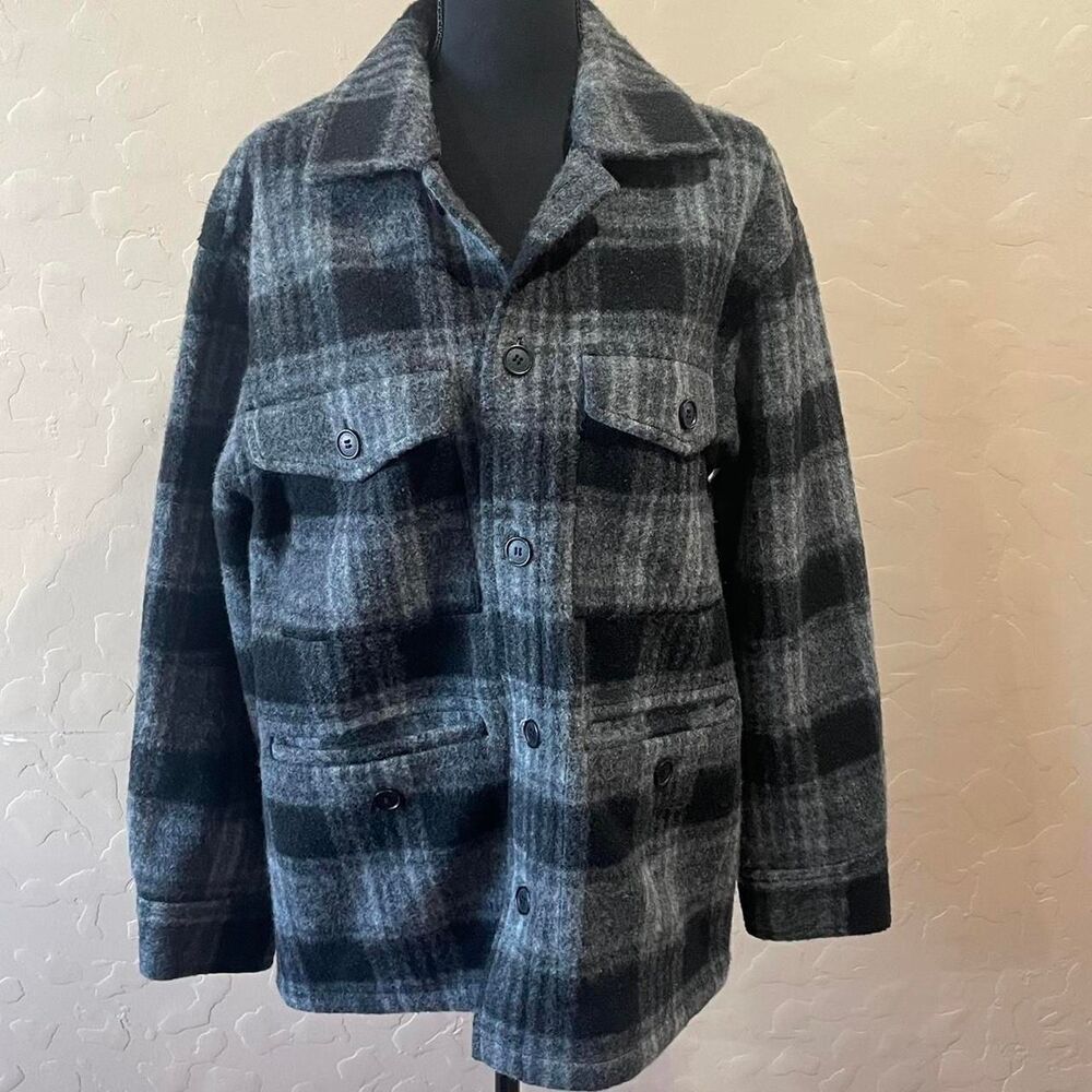 H&M Men's Gray and Black Jacket Size S
